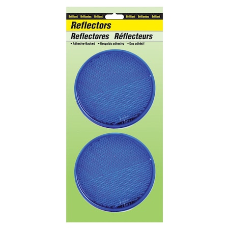 3.25In Carded Blue Reflector, 12PK